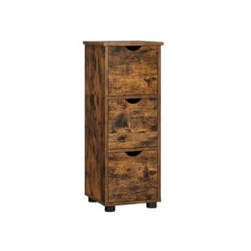 Songmics Kopalniška omarica 30x30x80 cm rjava