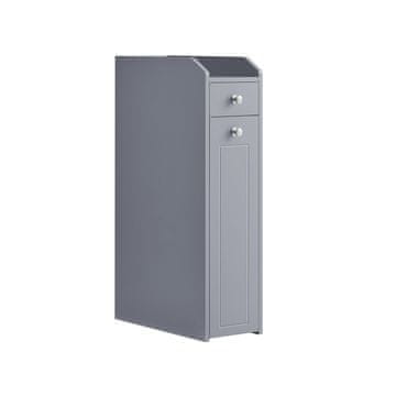 Songmics Kopalniška omarica 40x18x70 cm siva
