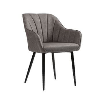 Songmics Lounge stol 62.5x60x85 cm siva