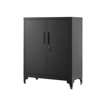 Songmics Predalnik za dokumente 40x80x90 cm Črn