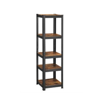 Songmics Robusten regal 5 polic 150x37x37 cm rjav