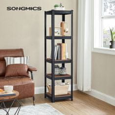 Songmics Robusten regal 5 polic 150x37x37 cm rjav
