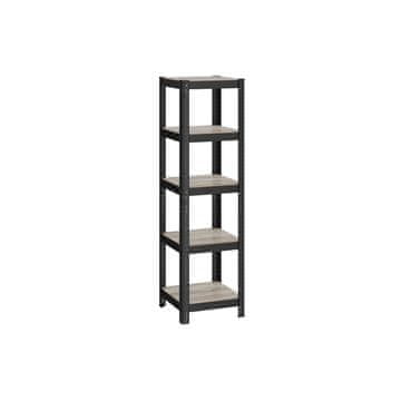 Songmics Robustna polica z 5 policami 150x37x37 cm, barva greige