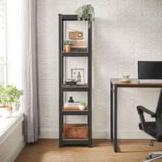 Songmics Robusten regal 5 polic 150x37x37 cm rjav