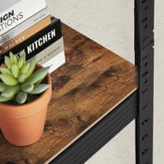 Songmics Robusten regal 5 polic 150x37x37 cm rjav