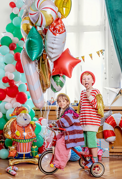 Folija balon Božiček stoječi 63x106 cm