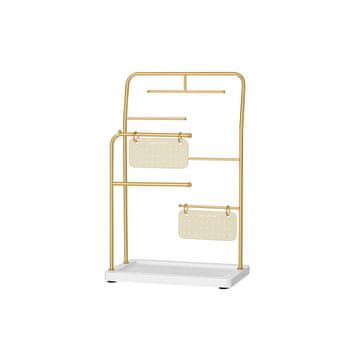 Songmics Stojalo za nakit 13x21.5x33.7 cm zlato