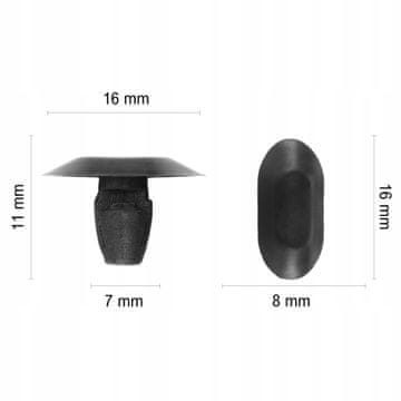 1x TESNILNA SPONA CITROEN PEUGEOT 206 307 406
