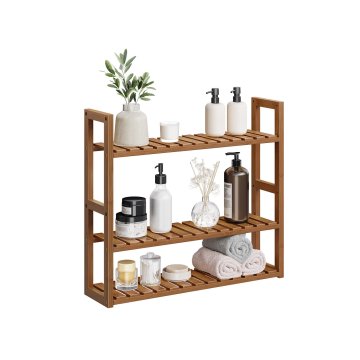 Songmics Kopalniška polica 15x60x54 cm rjava
