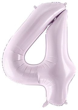 Folija balon številka 4 ŠTIRI vijoličen 72 cm