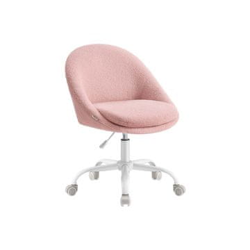 Songmics Pisarna stol 60x60x80-90 cm roza