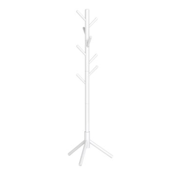 Songmics Obešalnik za plašče 47x47x175 cm, bel