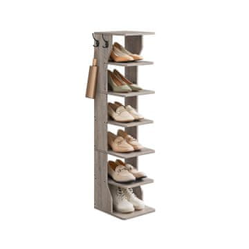 Songmics Omar za čevlje 6 nivojev 30x26.4x110.4 cm, bela