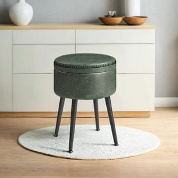 Songmics Okrogla stolica 38.2x44.4 cm zelena