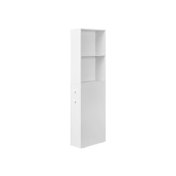 Songmics Kopalniška omarica 40x18x134.4 cm Bela