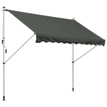 Homestar Samostoječa ročna tenda 300x150 cm siva