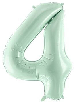 Folija balon številka 4 FOUR zelen 72 cm