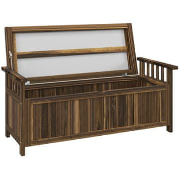 Homestar Vrtna klop za 2 osebi z shranjevanjem 128,5x56x53,5 cm rjava