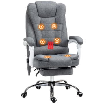 Homestar Pisarniški stol z masažno funkcijo 65x138x98-104 cm siva