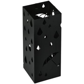 Homestar Stojalo za dežnik 15,5x15,5x40 cm Črno