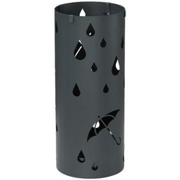 Homestar Stojalo za dežnik 17x41 cm siva kovina