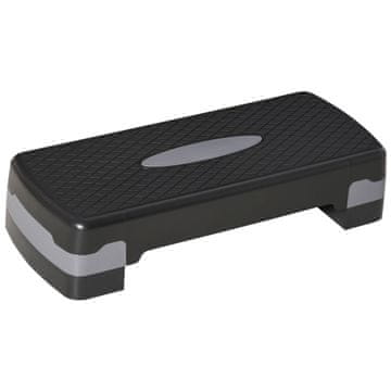 Homestar Aerobni stopnički 68x29x15 cm črni nastavljiv