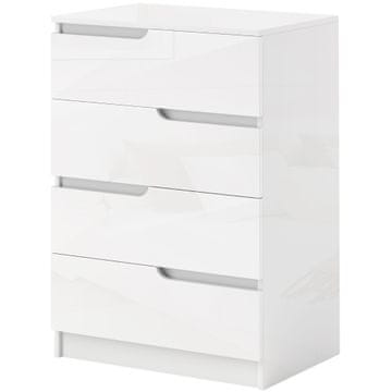 Homestar Predalnik 4 predali 60x40x85 cm bela