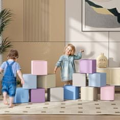 Homestar Set penastih blokov 12 kosov 20x20x20 cm večbarvno