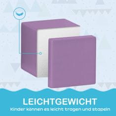 Homestar Set penastih blokov 12 kosov 20x20x20 cm večbarvno