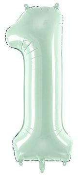 Folija balon številka 1 ENA zelena 72 cm
