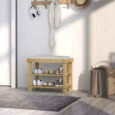 Homestar Čevlji klop 60x29x49 cm krem bela