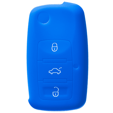 SILIKONSKI ZAŠČITNI OVITEK ZA KLJUČ VW ŠKODA SEAT MODREGA OBLIKE