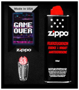 Komplet vžigalnikov Zippo GAME OVER DESIGN darilo št. 1