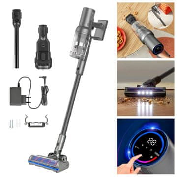 Teesa SWEEPER 9000 2-v-1 brezžični pokončni sesalnik z LCD-osvetlitvijo