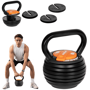 Rebel Utežna žoga za kettlebell iz litega železa z nastavljivo težo 9 kg