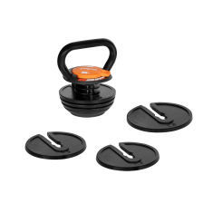 Rebel Utežna žoga za kettlebell iz litega železa z nastavljivo težo 9 kg