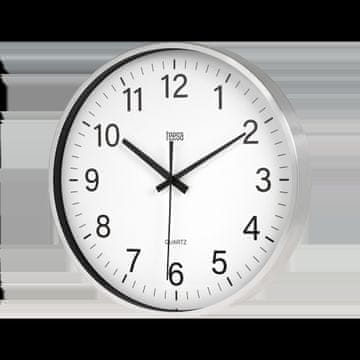 Teesa Stenska ura 30 cm srebrna moderna tiha