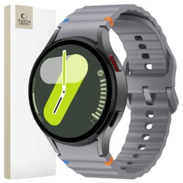 Tech-protect SILIKONSKA ŠPORTNA PAMETNA ETUI ZA SAMSUNG GALAXY WATCH 4 / 5 / 5 PRO / 6 / 7 / FE CRAYON GRAY