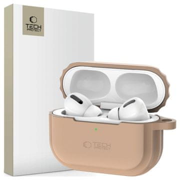 Tech-protect SILIKONSKA VRVICA ZA APPLE AIRPODS PRO 1/2 KAVČNI LATTE