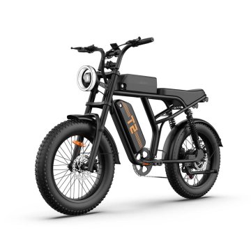 UNBRANDED URLIFE T2 črno električno kolo 20 × 4", 500 W, baterija 48 V 15,6 Ah, hitrost do 45 km/h in doseg do 120 km