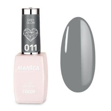 LED/UV hibridni lak za nohte 10 ml - siv sijaj - 011