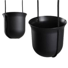 Home Viseči sadilnik AERA HANG, recikliranje, črn, 17,9 cm
