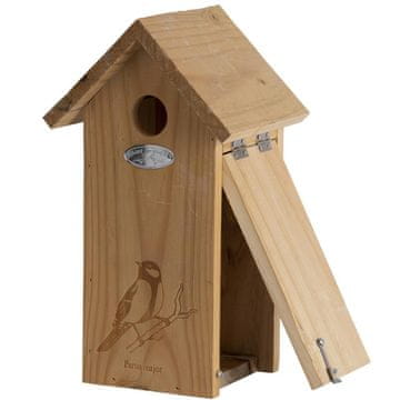 Esschert Design Gnezdišče iz borovega lesa, višina 30 cm