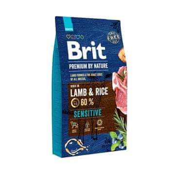 Brit BRIT Premium by Nature Adult Sensitive Lamb and Rice - Suha hrana za pse (8 kg)