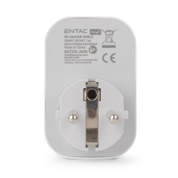 ENTAC Entac Smart Adapter (1x Schuko, 2x USB-A, 1x USB-C, 2.4A)