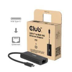 Club 3D CLUB3D CAC-2531 USB 3.2 Gen 1 Type-C priklopna postaja, 10Gbps Ethernet, črna