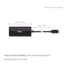 Club 3D CLUB3D CAC-2531 USB 3.2 Gen 1 Type-C priklopna postaja, 10Gbps Ethernet, črna