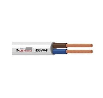 slomart CABLE H03VV-F 3X0.75 bijeli kabel, 50m
