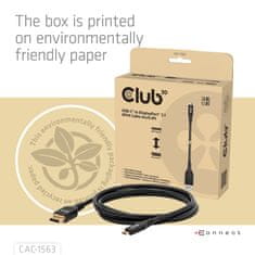Club 3D CLUB3D CAC-1563 adapter kabel USB Type-C na DisplayPort, 2 m