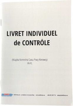 Baninni Knjiga delovnega časa voznika FRANCIJA - LIVRET INDIVIDUEL DE CONTROLE